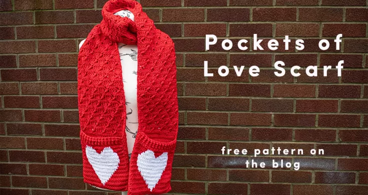 Image for Want a cute crochet scarf pattern with pockets? This one is gorgeous!