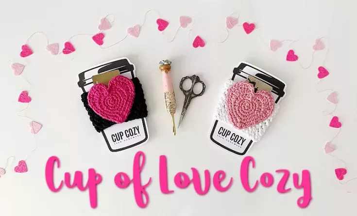 Image for Cup of Love Coffee Cozy Free Crochet Pattern