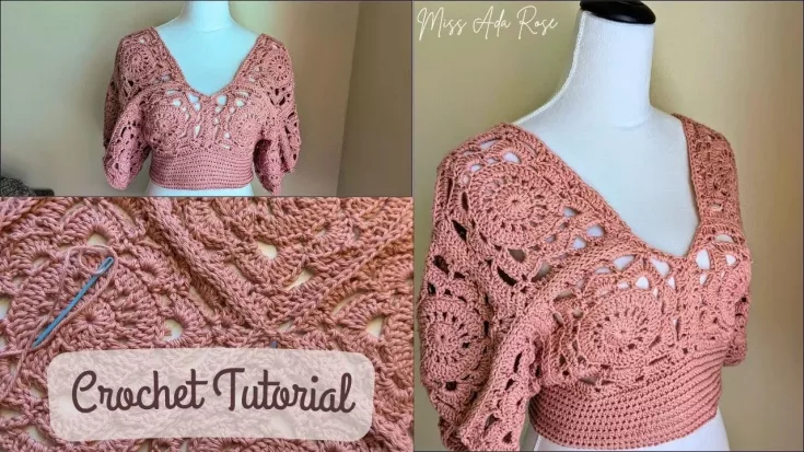 Image for Easy Crochet a Willow Square Boho Top (Step-by- step guide)