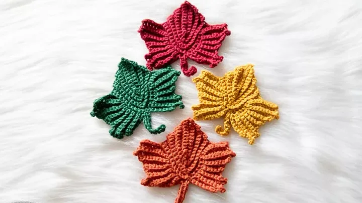 Image for Free Maple Leaf Crochet Pattern