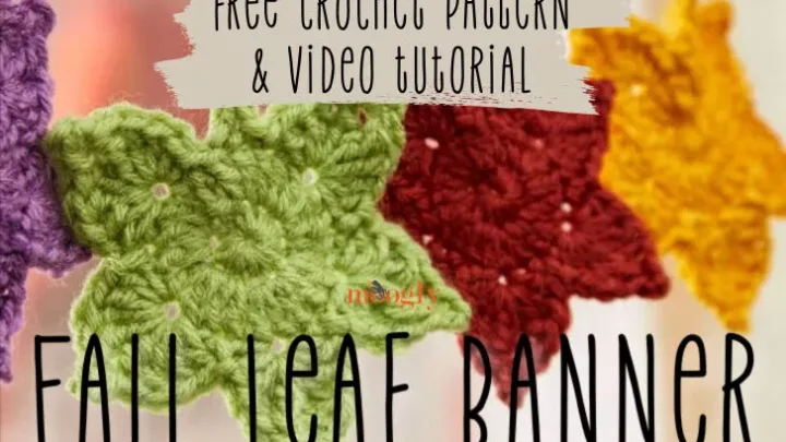 Image for Fall Leaf Banner: Free Crochet Pattern and Tutorial