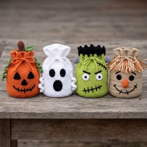 Halloween Crochet Treat Bag Pattern